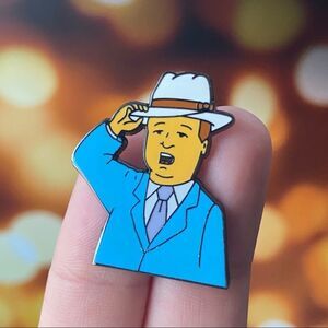 Bobby Rae King of Hill Enamel Pin/ Brooch Lapel